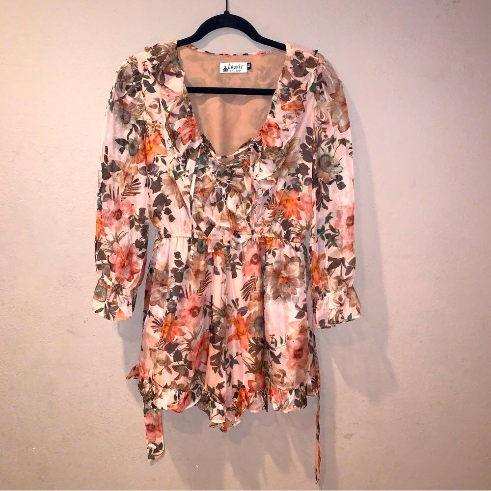 Louvis Floral Romper Size Medium